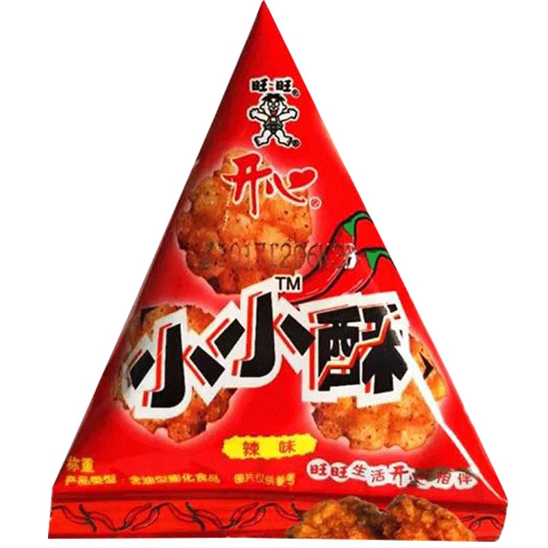 50包旺旺开心小小酥原味葱香味黑胡椒味休闲膨化好吃的零食品小吃