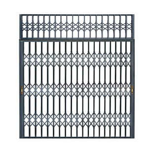 铝合金拉闸门家用伸缩门阳台推拉门窗户防盗门商铺折叠门厂家直销 券