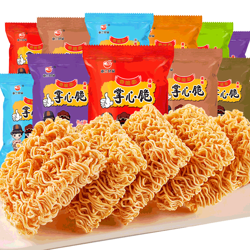 亚兰食品布奇客掌心脆干吃干脆方便面整箱装充饥夜宵休闲小吃零食