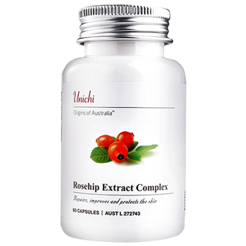 【阿里健康官方】澳洲unichi玫瑰果精华美白丸60粒vc内服提亮美容