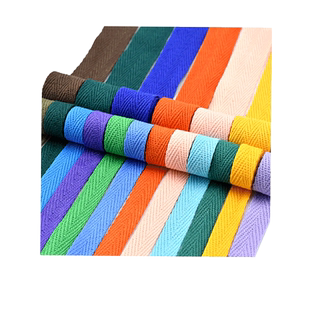 布带绳子绑带棉质人字纹织带彩色包边绳包边条布料滚边布条1cm