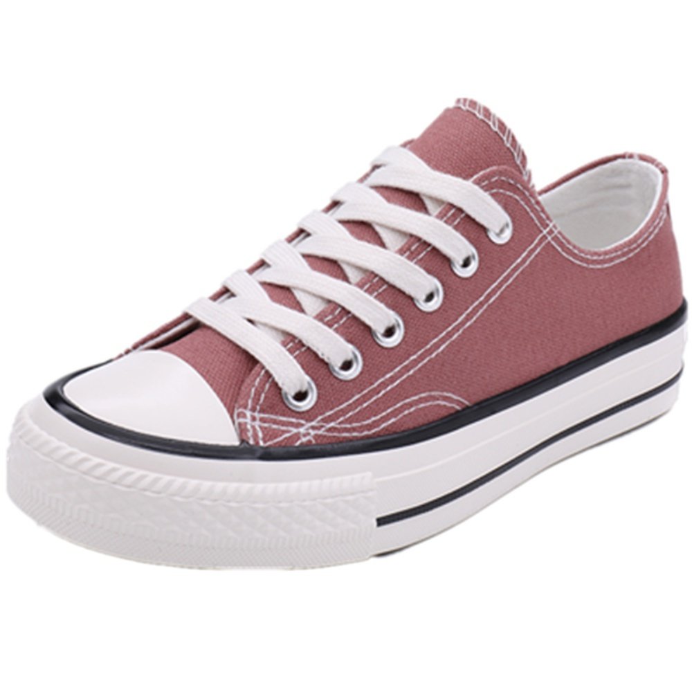 豆沙色帆布鞋女2020新款韩版百搭学生ulzzang原宿复古小脏橘板鞋