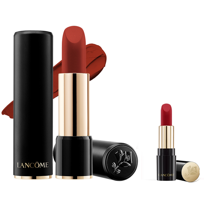 兰蔻口红196 菁纯丝绒雾面哑光唇膏 胡萝卜色 官方正品 女 热门色