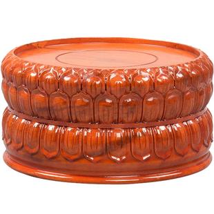 圆通佛具酸枝实木莲花佛像观音菩萨底座木座摆件佛堂木雕 原价195元