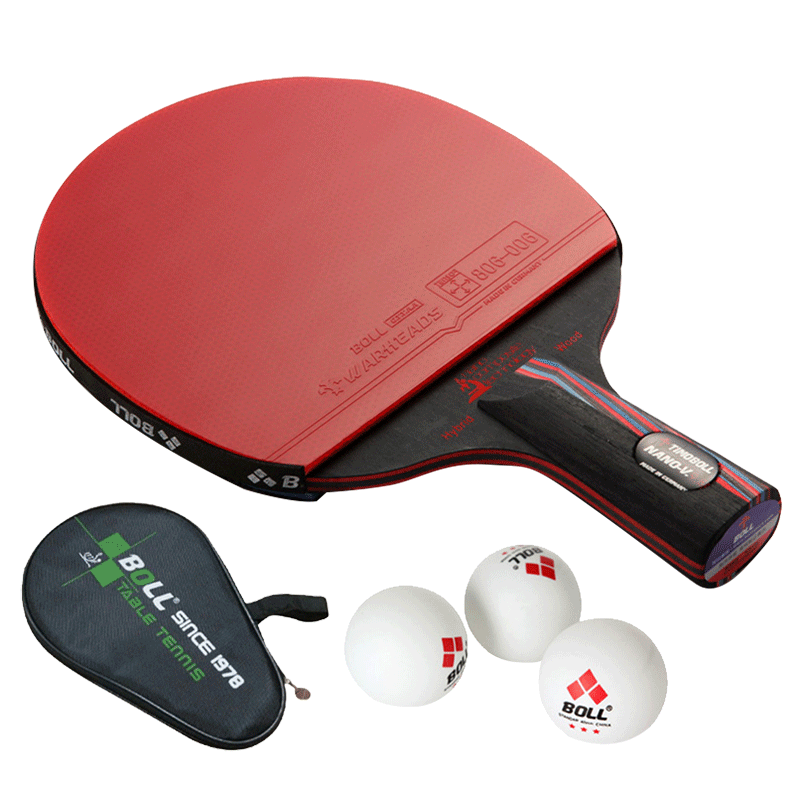 乒乓球拍初学直拍横拍boll红黑纳米碳王单拍pp乒乓底板乒乓球球拍