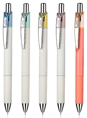 日本pentel中性笔限定复古色黑笔