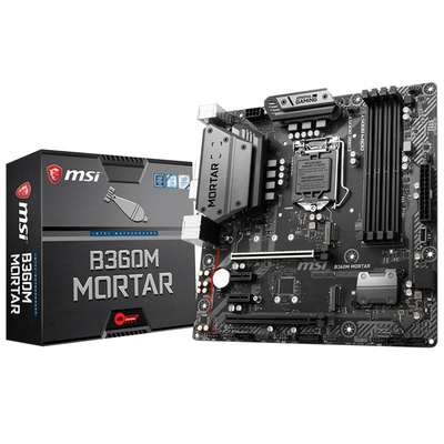 英特尔i510400微星b460mh410m迫击炮10400fcpu主板套装