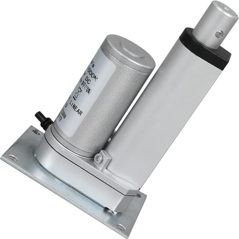 电动推杆伸缩杆平座平底座工业级微型12v24v往复器大推力小型电机