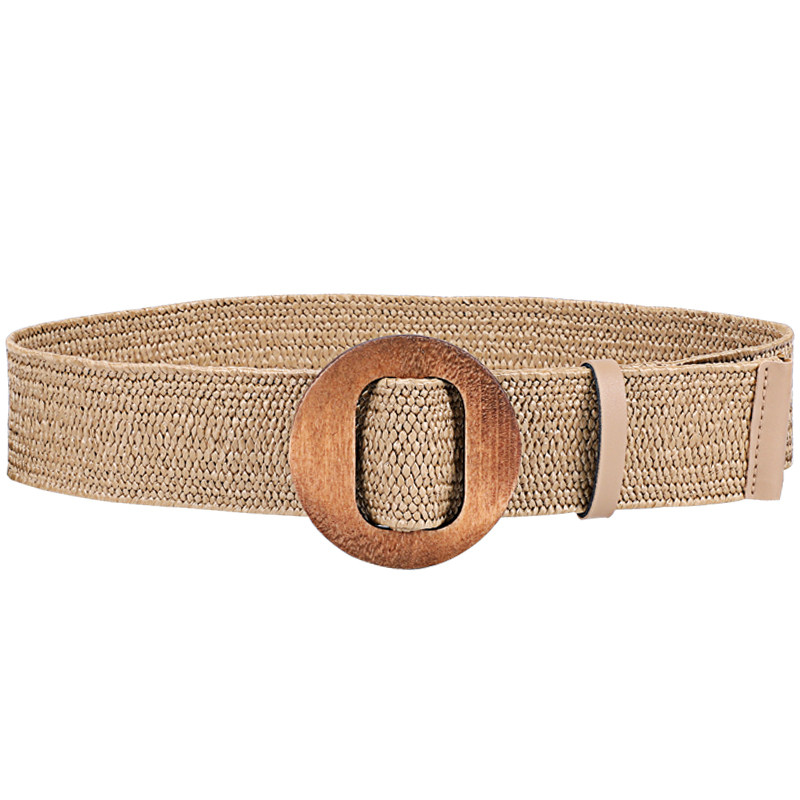 编织宽腰带女ins风弹力松紧夏季装饰配连衣裙子收腰百搭腰封外搭