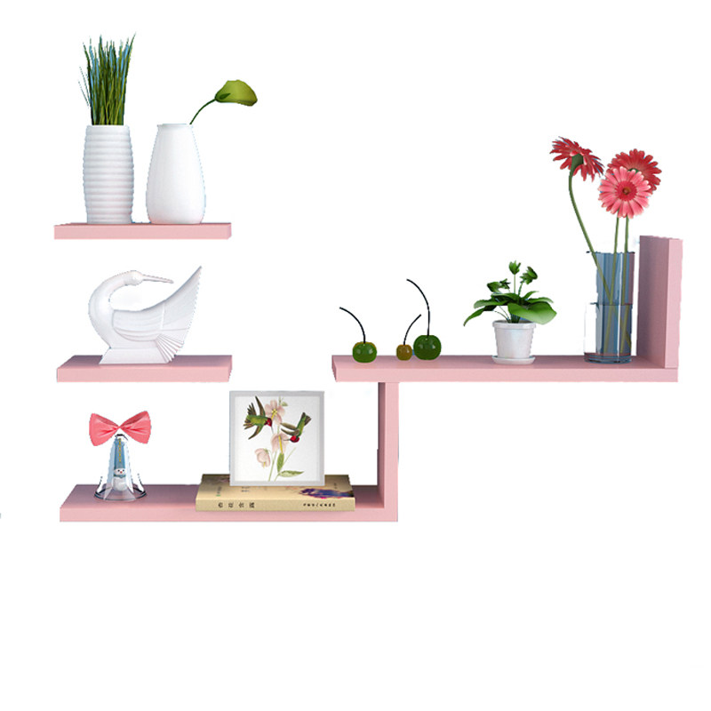 墙上置物架床头创意简易书架隔板墙面墙壁挂卧室背景墙体装饰一字