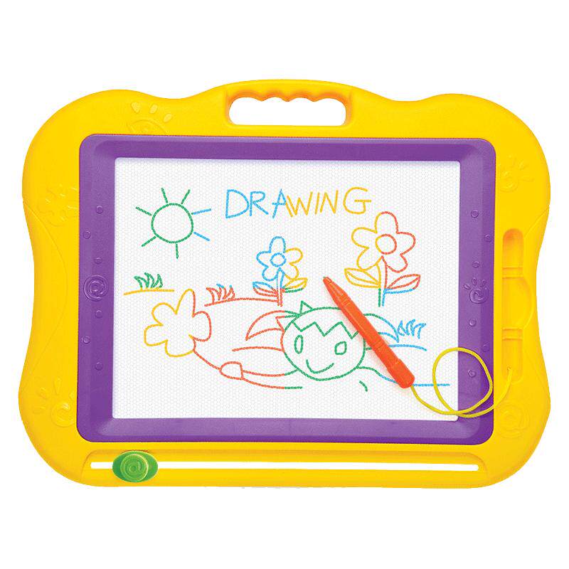 琪趣儿童画板磁性写字板小宝宝玩具婴幼儿12-3岁彩色加大号涂鸦板