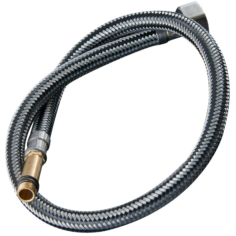 不锈钢编织尖头金属进水管水龙头上水软连接高压防爆冷热软管配件