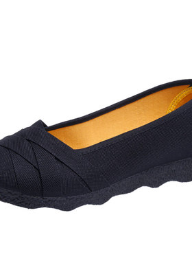 赛格小黑女式老北京布鞋旗舰店官方正品女工作上班鞋职业黑色鞋子