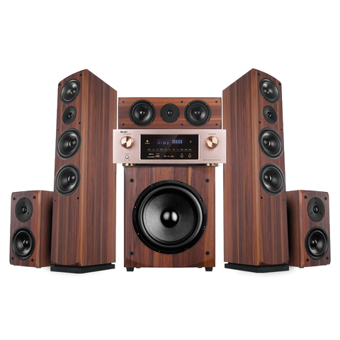 1音响组合套装家用客厅电视无线环绕壁挂音箱全套大功率木质落地hifi