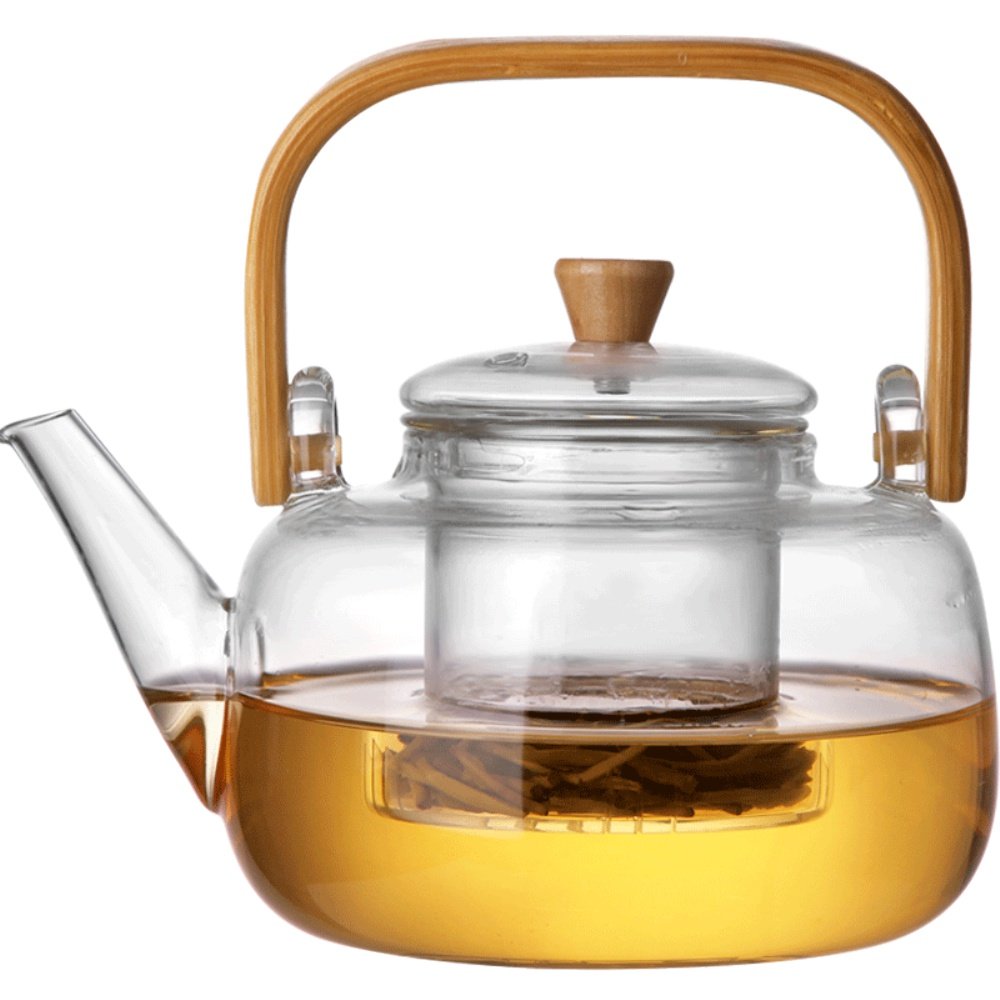 玻璃泡茶壶家用耐高温烧水壶花茶专用茶具套装电陶炉加热单煮茶器