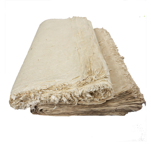 六尺对开屏西河麻纸构树皮纸纯手工毛边纸书法小楷国