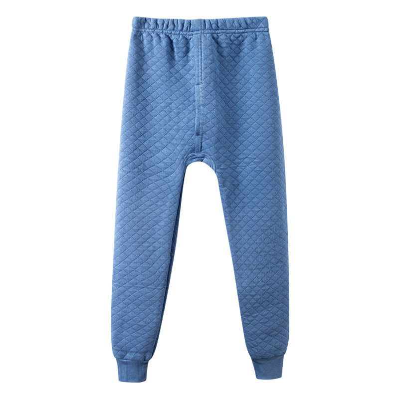 恒源祥男童保暖裤内穿儿童中大童男孩三层夹棉加厚秋裤单裤男纯棉