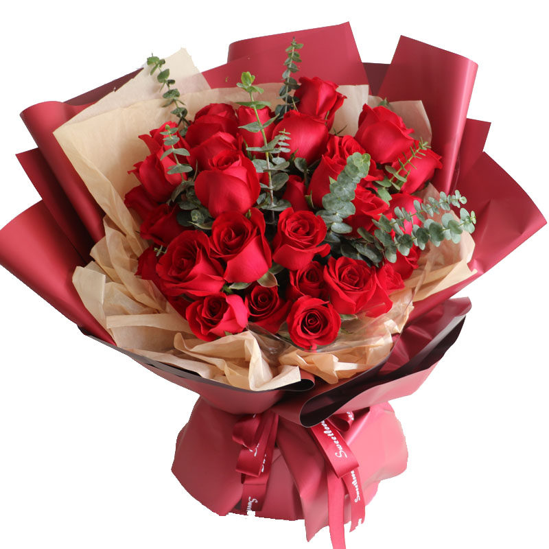 情人节鲜花礼盒北京天津表白求婚99朵红玫瑰粉玫瑰送女友同城送花