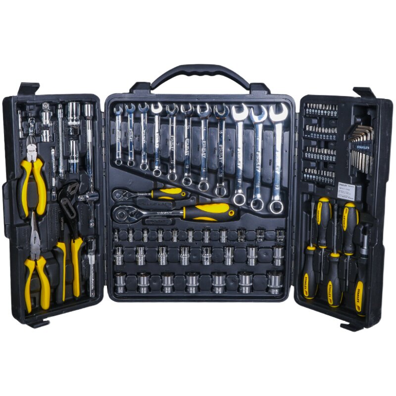 史丹利汽修套装棘轮扳手小飞套筒扳手全套维修组合套工具大全汽修