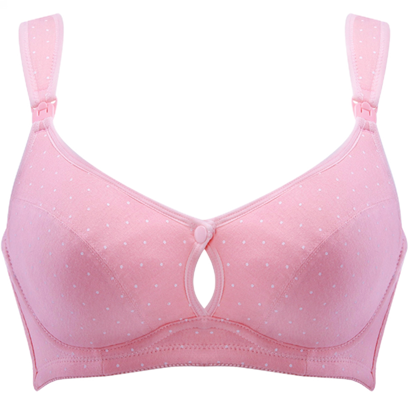 纯棉孕妇内衣怀孕期舒适无钢圈哺乳文胸女聚拢防下垂喂奶上托有型