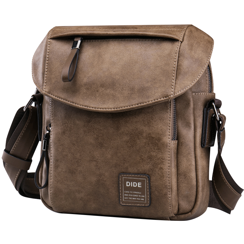 迪德单肩包男斜挎包男士包包韩版时尚潮牌小背包休闲男包2019新款