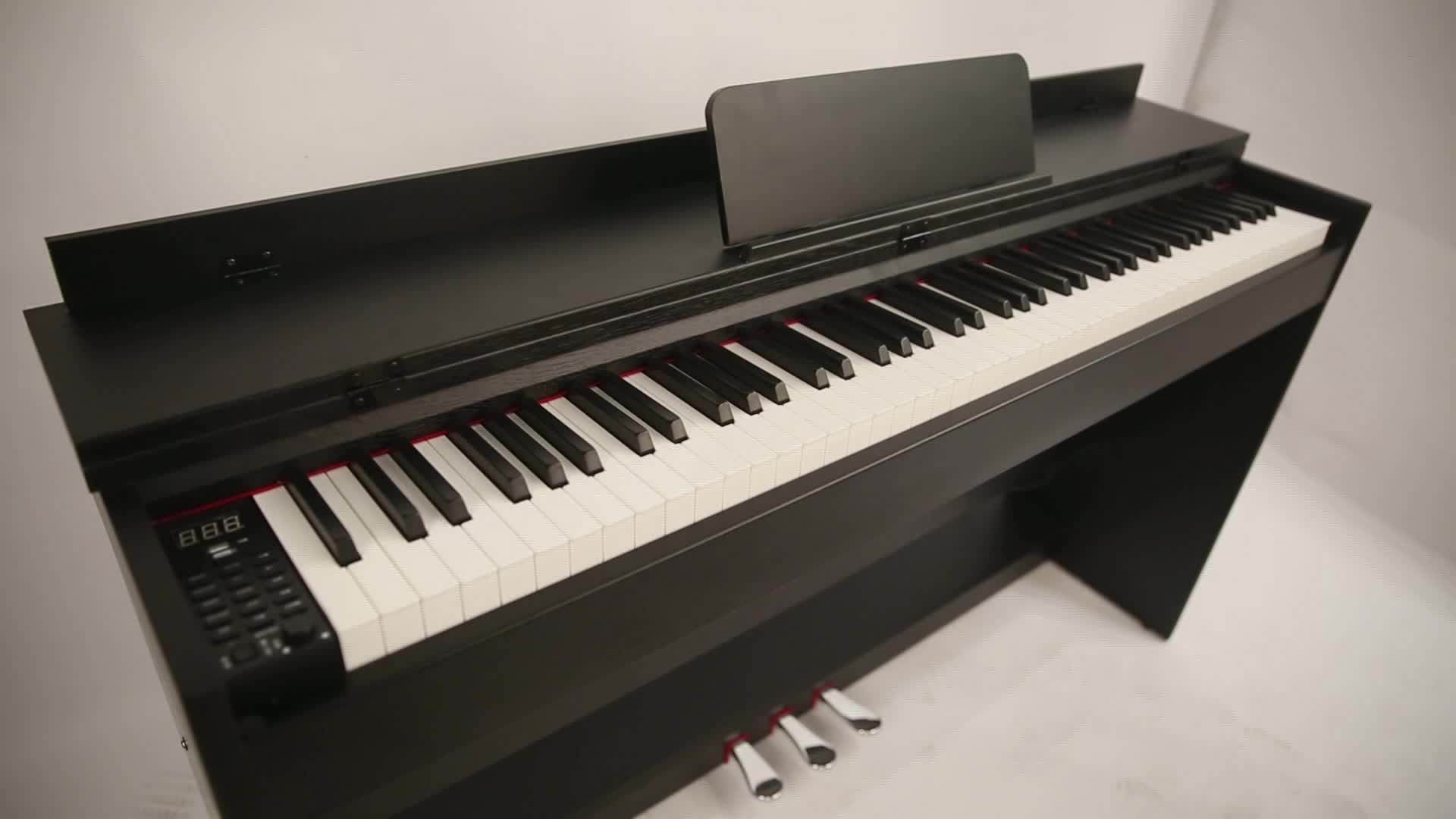 智能电钢琴88键标准力度键盘成人初学者专业数码电子立式钢琴批发