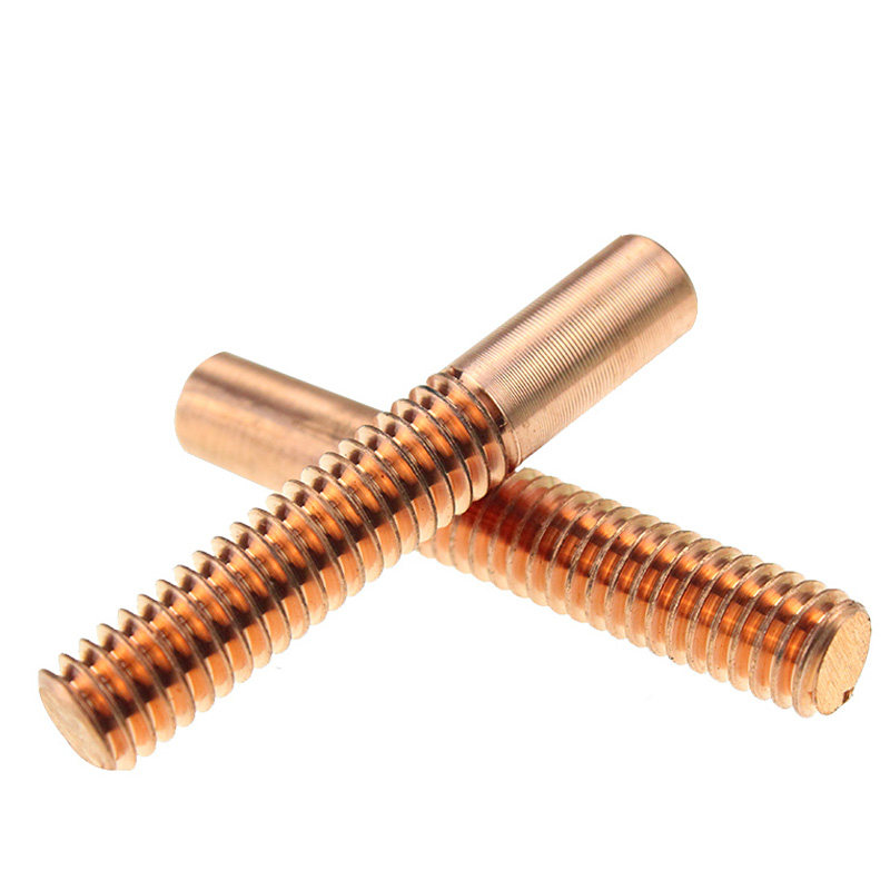 紫铜螺纹电极铜公电极电火花放电红铜螺牙电极棒粗螺距0.35-3.
