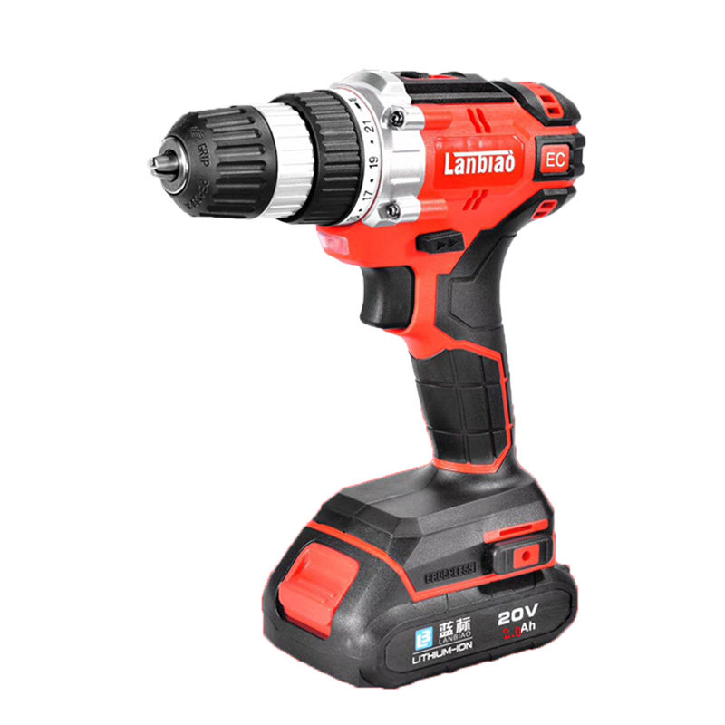 搭架者蓝标20v无刷充电式电钻手枪家用冲击手钻工具518电动螺丝刀