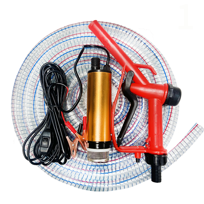 抽油泵柴油12v24v220伏电动小型油泵车载油泵加油机枪抽油神器 - 立车