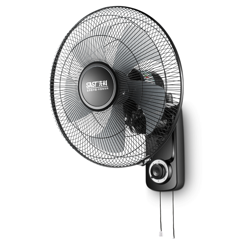 先科壁扇挂壁式电风扇家用静音16寸墙壁挂风扇工业摇头扇餐厅宿舍