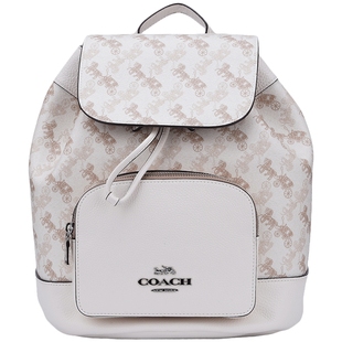 coach/蔻驰女士新款大号时尚马车logo抽带印花双肩背包91110 券110元