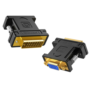 绿联dvi转vga转接头dvi24 5 to vga公对母接口转换线显卡接显示器