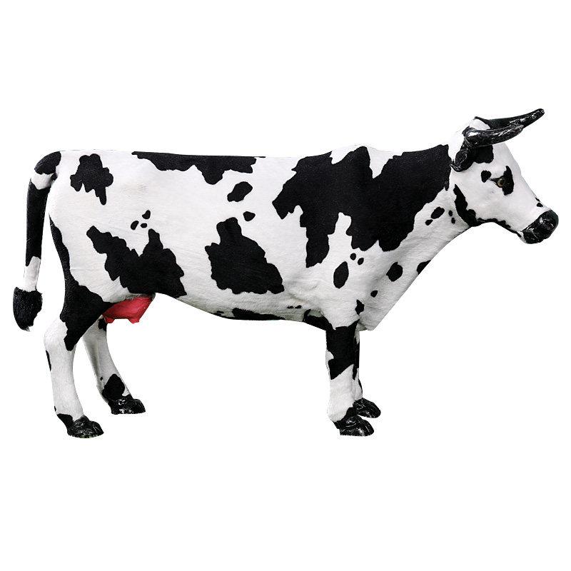 仿真奶牛动物模型动物摆件奶装饰制品大小奶牛橱窗摆件儿童玩偶玩