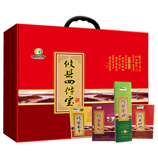 攸县四件宝礼盒 湖南正宗特产礼包送佳品香干晒肉茶油麻鸭 湘东情 券