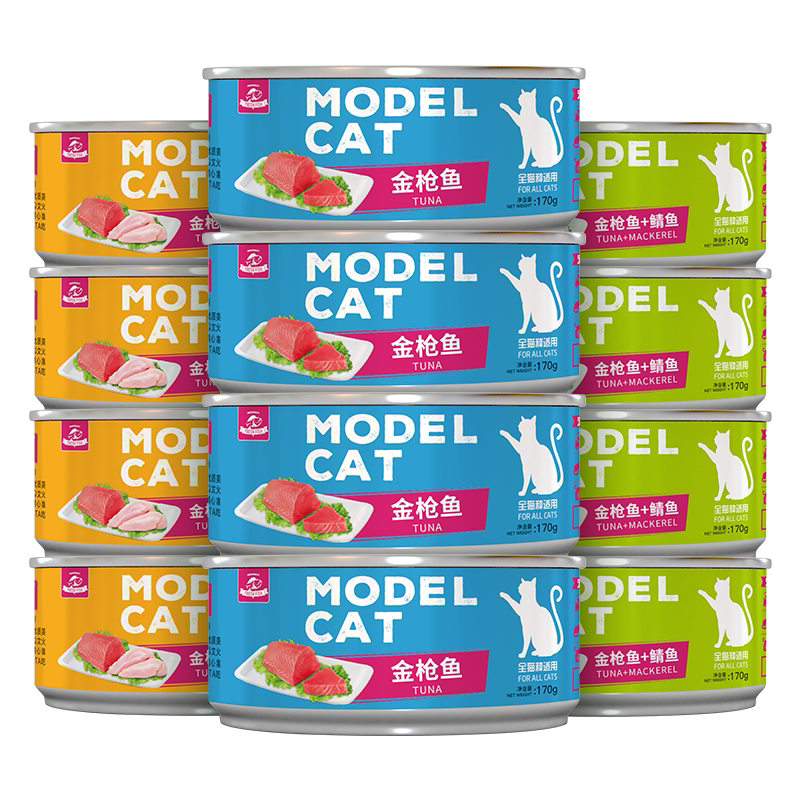 麦富迪猫罐头猫零食湿粮猫咪零食罐头成幼猫罐增肥170g*12罐整箱