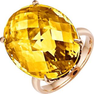 萨维娅saweiya 天然橙黄色黄水晶戒指9k18k黄金 女 彩宝黄宝石 券
