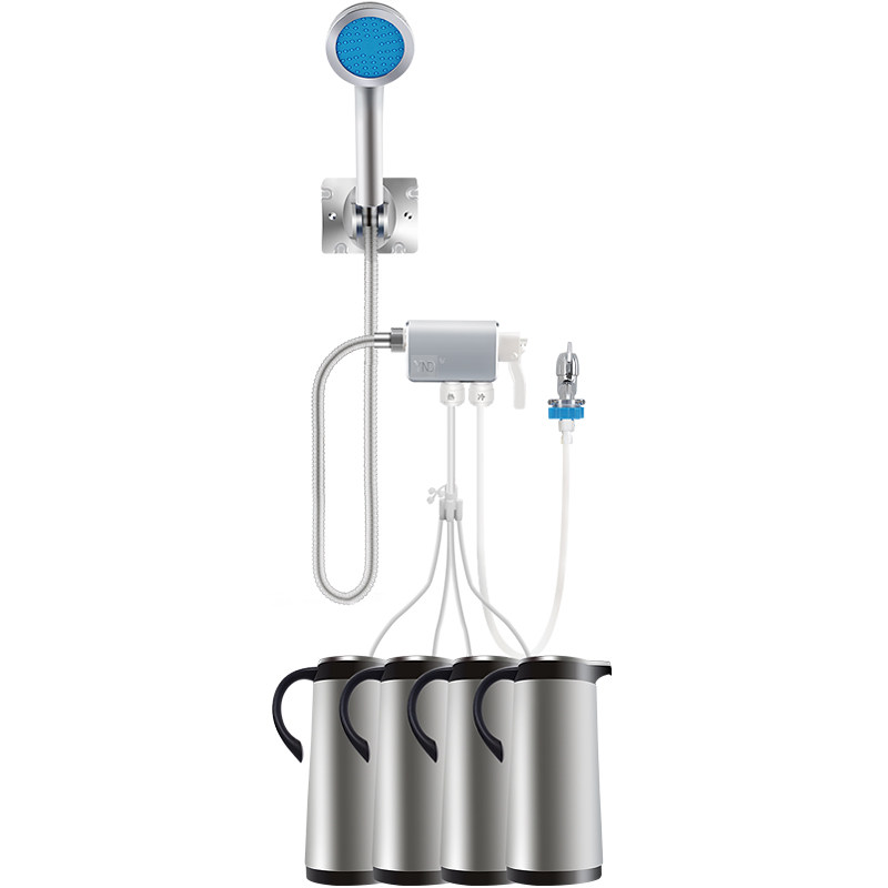 学生宿舍洗澡神器出租房农村家用自吸便携式热水简易淋浴器不用电