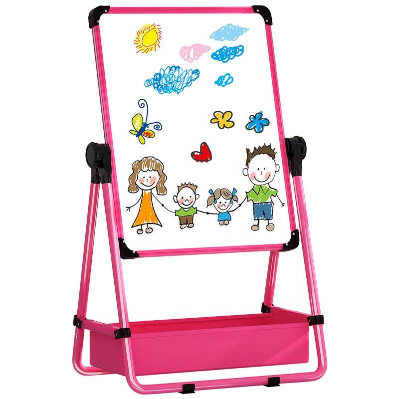 儿童画画板支架式可擦小黑板家用磁性宝宝学写字涂鸦无尘白板画架