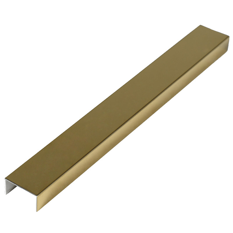 304黑钛金不锈钢装饰条 u型槽背景墙吊顶金属条 l型刨槽包边条 - 完美