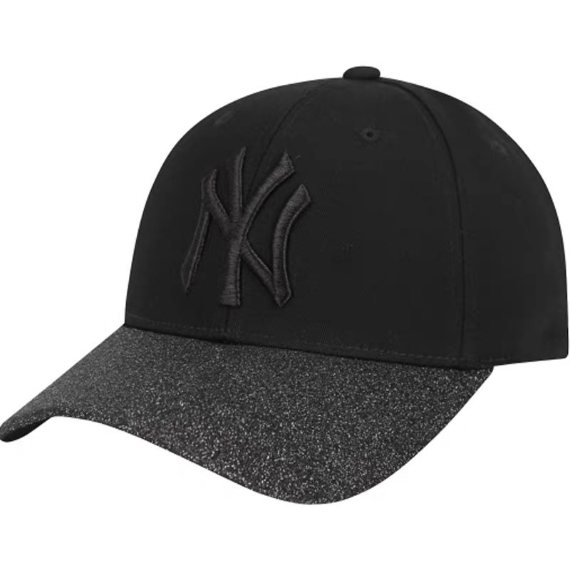 韩国mlb正品新款亮片闪片ny洋基队嘻哈鸭舌棒球帽百搭潮3acp8201n
