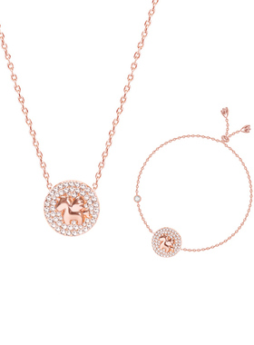 ihush俏物悄语s925银独角兽项链果冻马卡龙女友礼物吊坠女毛衣链