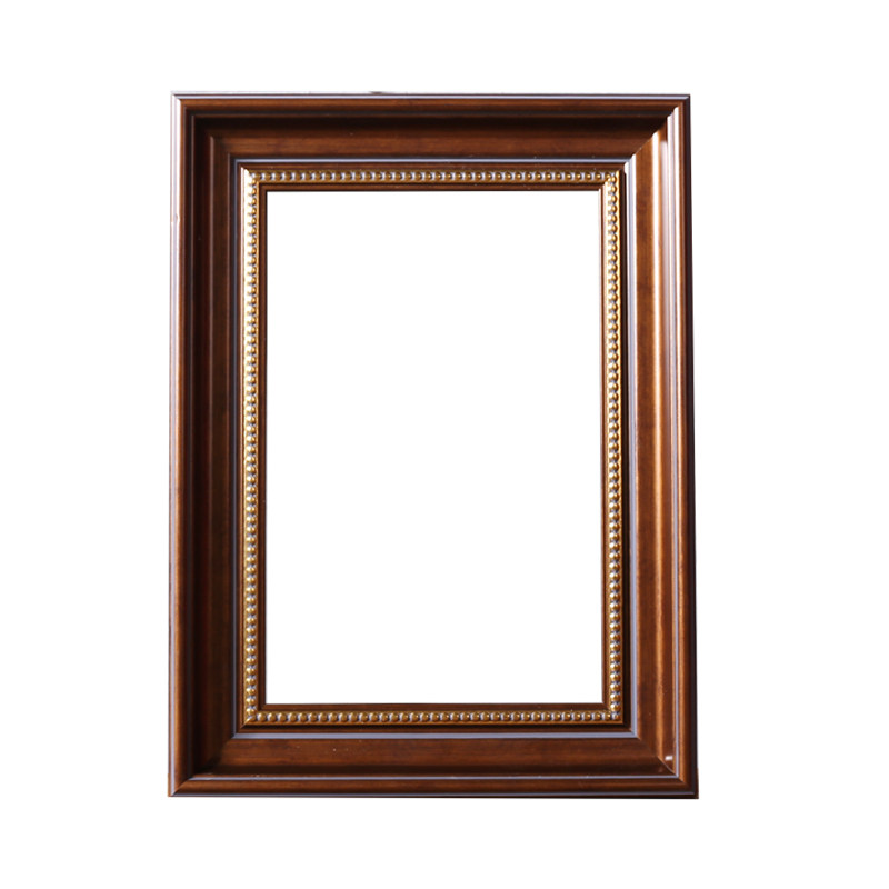 美式北欧免装裱油画外框数字油画框diy定制定相框照片墙木纹北欧