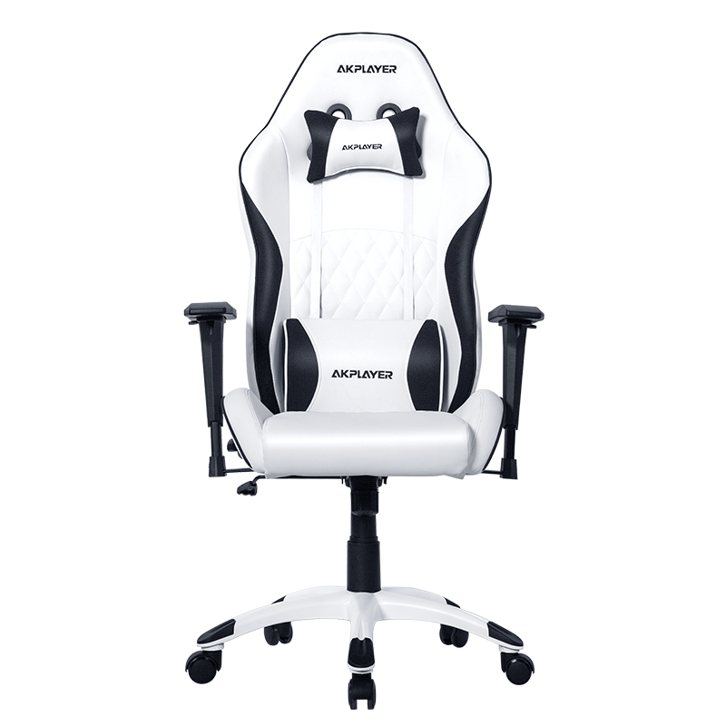 阿卡丁白色电竞椅家用舒适现代简约主播竞技游戏黑白电脑椅老板椅