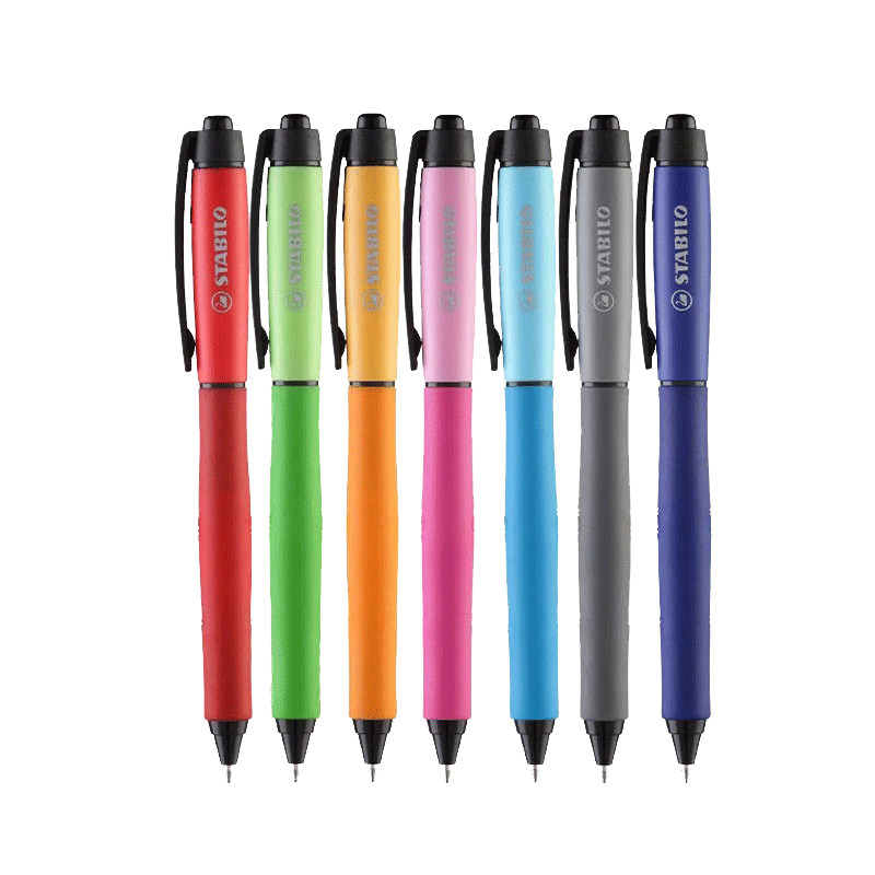 德国思笔乐stabilo 268乐派按动中性笔签字笔水笔送笔芯顺滑考试