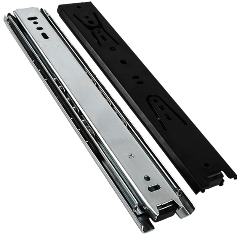 德国海蒂诗抽屉轨道 加厚滑轨重型橱柜滑道轨道承重导轨 三节轨
