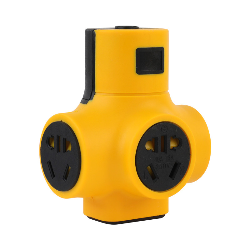 工程专用防水摔不烂无线插座插排接线板防摔大功率地拖插板不带线