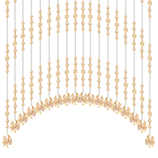 水晶珠帘隔断帘门帘客厅卧室卫生间玄关屏风装饰成品挂帘子免打孔