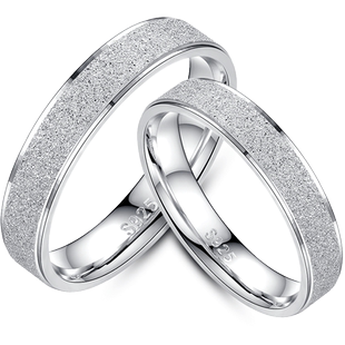 卡蒂罗情侣对戒纯银戒指男女520情人节礼物送女友一对指环ins潮