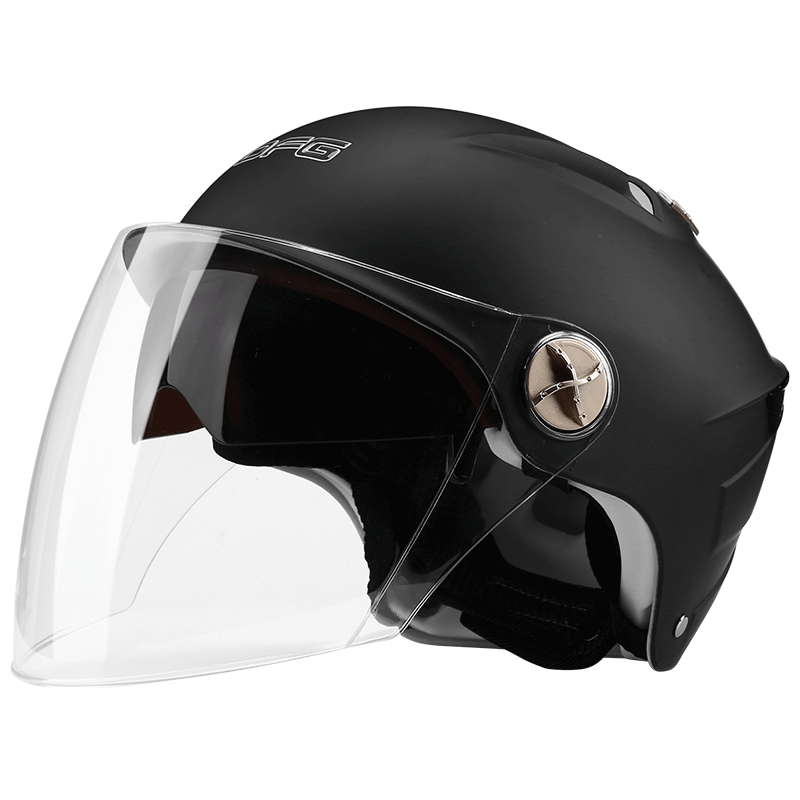 dfg电瓶电动车头盔灰男女士可爱夏季轻便防晒四季通用半盔安全帽