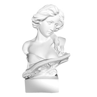 小琴女石膏人物头像半身像美术用品教具素描静物写生雕像婚礼摆件